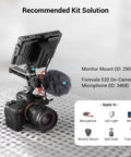 Lightweight Top Handle Grip For DSLR Camera Cage Universal Cold Shoe Base With Five Adapters Ultra Light 129g Aluminum Alloy Rig