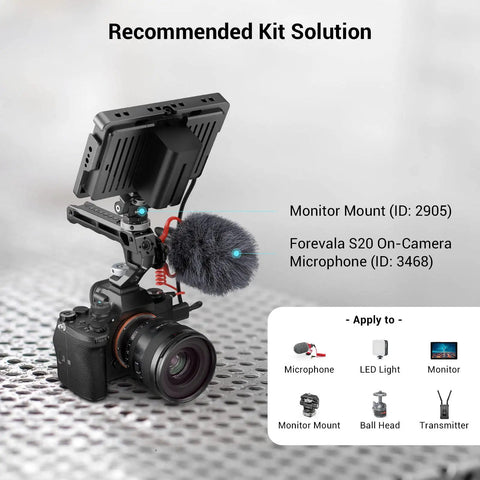 Lightweight Top Handle Grip For DSLR Camera Cage Universal Cold Shoe Base With Five Adapters Ultra Light 129g Aluminum Alloy Rig