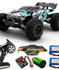1:16 Scale Brushless RC Car With 50 Plus MPH Speed All Terrain Off Road Monster Truck For Adults And Teens 14 Plus 2.4GHz Control Dual LiPo Batteries Ready To Run Hobby Grade Remote Control Vehicle set with accessories