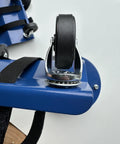 Close-up of 2.5 inch swivel caster on the Heavy Duty 3 Piece Snowmobile Dolly Set for smooth movement of sleds.