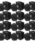 Adjustable M8x30 Leveling Feet For Desks And Chairs Beefy Metal Square Tube Furniture Levelers Rust Resistant Easy Height Dial In No Wobble Support 12 Pack