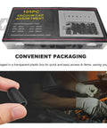Vacuum Cap Kit For Car Repairs With 105 Piece Rubber Hose End Caps In Assorted Sizes in transparent packaging box