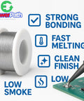 Rosin Core Tin Lead Solder Wire For Electrical Soldering 0.75mm Diameter 50g Spool with key features for electronics work.