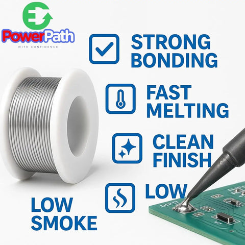 Rosin Core Tin Lead Solder Wire For Electrical Soldering 0.75mm Diameter 50g Spool with key features for electronics work.