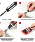 Top Rated 6-Piece Screw Extractor Set Made From Heavy Duty Carbon Steel, 6-piece set in red case for stripped bolts