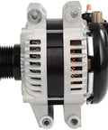 Side view of Alternator For Jeep Grand Cherokee 3.0L 2014 2018 High Output 220Amp 12V with six grooved pulley, CW rotation