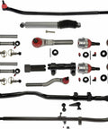 Suspension Steering Wobble Fix Kit For Jeep Wrangler Front Solid Axle Off Road with ball joints and steering damper