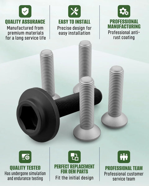 Heavy Duty Wheel Hub Bearing Bolt Kit For Audi And Porsche Macan Replaces OEM 8E0407643A PAB407643 Steel Direct Fit Replacement