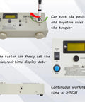 Intelligent Torque Tester Cap Meter With Digital Display And Peak Hold Three Unit Conversions In Lbf.In Kgf.Cm N.M Range 0.5-90.0 Lbf.In 0.5-100.0 Kgf.Cm 0.05-10.0 N.M Accuracy 0.5 Percent Full Scale Multifunction Torque Testing Tool, front view