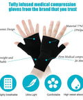 Set Of Four Unisex Fingerless Compression Gloves With Wrist Support For Sports Thumb Protection Breathable Spandex Nylon Small Size