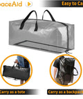 Heavy Duty Moving Bags Set Of 6 Extra Large Totes With Backpack Straps And Durable Handles For Easy Moving And Storage 86 Liter