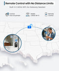 Slick Wifi Smart Deadbolt Solid Keyless Entry Door Lock Matte Black App Sync One Hundred Codes remote control illustration.