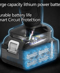 Lithium battery for Heavy Duty Battery Powered Ratchet Cable Cutter, showcasing smart circuit protection and large capacity.