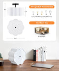 Dimensions and compatible bulbs for three light semi flush mount ceiling light fixture in black finish with white fabric drum shade.