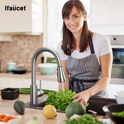 Pull Down Sprayer Head With Three Modes And 17 Adapters For Kitchen Faucets Universal Hose Fit Switch Between Stream Spray And Power Blade Water No Fuss Replacement For Kitchen Sink Sprayer Works With Moen Delta Kohler