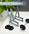 Squat Rack Pen Holder For Desk With Barbell Rack Design Gym Themed Office Organizer Mini Weight Rack Pencil Holder For Fitness Lovers