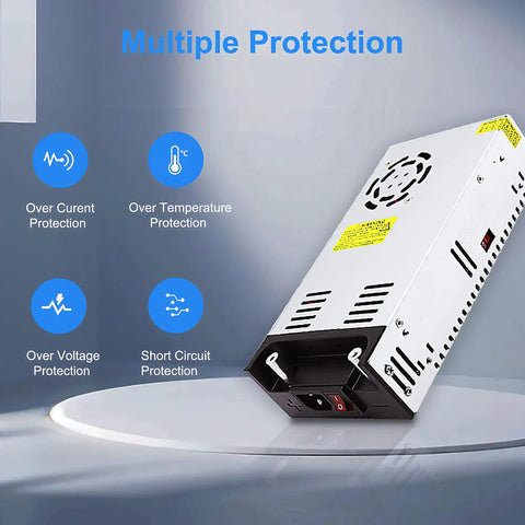 24V 25A 600W Power Supply Converter From Universal AC110 220V Input To Regulated DC24V with protection features