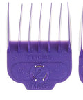 Purple nano-silver magnetic clipper guards set of 5 with varying sizes for Nano-Silver Magnetic Attachment 5 Combs Set For Pro Haircuts And Styles Purple With Long-Lasting Performance, Durable Clipper Guards In 6 Inch, 8 Inch, 4 Inch, 3/8 Inch, And 2 Inch, For Versatile Home And Salon Grooming