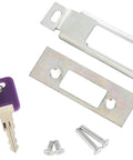 Standard RV Baggage Door Latch Kit With Lockable Security Universal Fit showing keys, plates, and screws