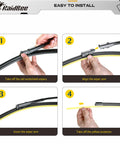 Step Up Your Road Game With These Premium Windshield Wiper Blades For Tesla Model 3 And Model Y Years 2017 Through 2025 installation guide.