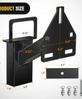 Heavy Duty Spare Tire Carrier Mount For Stake Pocket On Utility And Boat Trailers Built Tough 150 Lb Capacity with dimensions