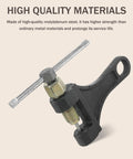 Heavy Duty Beefy Build Chain Breaker Tool with rust resistant steel, close-up of molybdenum steel construction