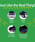 Realistic Ram 3500 Mega Cab Dually Truck Toy With Trailer Hitch One Twenty Scale Farm Toy showing details and connectors