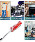 Top-Shelf T10 Security Torx Screwdriver Equipped with a Magnetic Tip and Insulated PVC Handle, Made of Rust-Resistant Chrome Vanadium Steel for Heavy-Duty Repairs on various tasks.