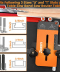 2 In 1 Woodworking Jig With Feather Boards For Table Saw Guide That Reduces Kickback And Lets You Run Repetitive Strip Cuts