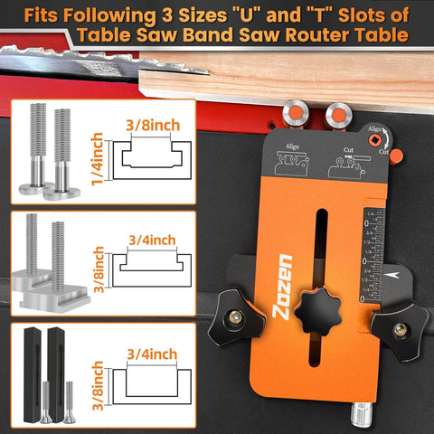 2 In 1 Woodworking Jig With Feather Boards For Table Saw Guide That Reduces Kickback And Lets You Run Repetitive Strip Cuts