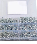 Mushroom Head Blind Rivets Kit 500 Pcs Pop Rivets Assortment M3.2 M4 M5 for metal fastening in plastic organizer box