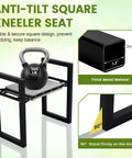 Heavy Duty Garden Kneeler And Seat 500 Lb Capacity 2 In 1 Bench For Kneeling And Sitting Anti-Tip with metal frame and pad