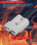 SB50 To XT90 Female Battery Cable 10 AWG 10 Ft Heavy Duty Power Lead For Forklift Trucks Tinned Copper Wire With Flame Retardant Housing Durable Quick Connect Cable, white SB50 to XT90 connector with cable