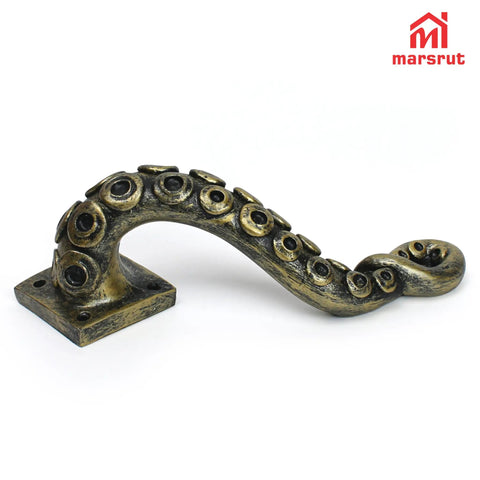 Tentacle Style Door Handle With Vintage Steampunk Look Gothic Pull Knocker For Cabinets Drawers And Doors For Indoor Outdoor Use Size Six Point Five By Five Point One By One Point Four Inches Ergonomic Durable Metal Hardware For Home Decor