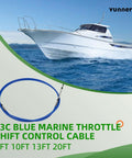 2 Pack 10ft Marine Throttle And Shift Control Cable 33C Compatible With Outboard And Inboard Engines