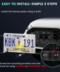 Audi Front License Plate Bracket Mounting Kit For 2000 Through 2025 A3 S3 A4 S4 A5 S5 A6 S6 A7 S7 A8 Quattro Allroad Q3 Q5 Q7 Q8 Premium Sportback Frame Holder installation instructions
