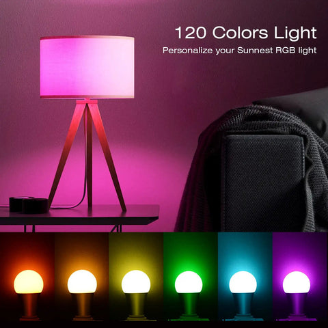 Ultra Straight Fire RGBW LED Bulb, E26 Dimmable Screw Base, Wireless Remote With Digital Timer, 120 Shades For Chill Home Ambient Or Epic Weekend Party Glow