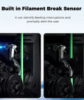 K2 Plus Extruder Kit Upgrade With Dual Gear Feed And Filament Break Sensor, 6.25 To 1 Ratio, 80N Push Force, 1.75mm Filament, Drop In For K2 And K2 Pro Combo, Smooth Reliable Filament Feed Upgrade, extruder sensor close-up