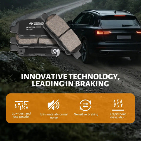 Ceramic Rear Brake Pads For Infiniti And Nissan Vehicles Fits 350Z 370Z Altima Juke Leaf Maxima Murano Pathfinder Quest