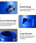 Heavy Duty Food Grade Plastic Barrel With Lid 120L Blue Drum For Home Brewing Storage And Farm Or Industrial Use Leak Proof Seal