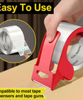Clear Heavy Duty Packing Tape Refill Rolls, 6 Rolls, 2 Inch Wide By 65 Yards Each, Tough No Nonsense Shipping Tape in dispenser