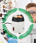 Top Shelf Glasses Heating Platform With Lightning Fast Warm Up And Hassle Free Temp Controls For Swift Frame Adjustments and lens work in your local optics shop in an optical shop setting.