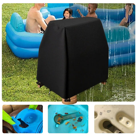 Water Table Cover For Rain Showers Splash Pond Water Table Black 41 Inches Long By 25 Inches Wide By 33 Inches High covering toy