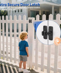 Heavy Duty 90 And 180 Degree Barn Door Locks And Latches Aluminum Sliding Door Latch Kit for white picket fence gate
