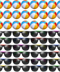 48 Piece Beach Ball And Neon Sunglasses Party Favors Set With 24 Inflatable 12 Inch Beach Balls 24 Neon Sunglasses And Handy Pump