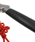 Close-up of the Retractable Tai Chi Sword For Martial Arts Practice Blunt Stainless Steel Blade With Leather Grip 12 To 39 Inches Dope