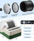 Diagram of Ultra Quiet Rock Tumbler Kit With Noise Reduction Cover, highlighting 1LB barrel, stainless components, 9-day timer, controls.