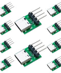 Type C Female Test Board Socket With Bent Pins 16 Pin 2.54 Pitch USB 3.1 Data Transfer Connector Kit For PCB Debugging And Quick Prototyping 10 Pack Bundle, showing multiple USB-C sockets with bent pins on a green PCB panel, ideal for small-scale prototyping.