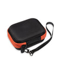 All In One Thermal Imager Case For TI250 Rechargeable Thermal Imaging Camera Travel Ready On The Go Semi Hard Zipper Protection With Organized Space For Camera And Accessories, black and orange case with handle