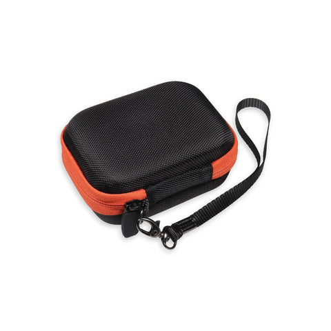 All In One Thermal Imager Case For TI250 Rechargeable Thermal Imaging Camera Travel Ready On The Go Semi Hard Zipper Protection With Organized Space For Camera And Accessories, black and orange case with handle